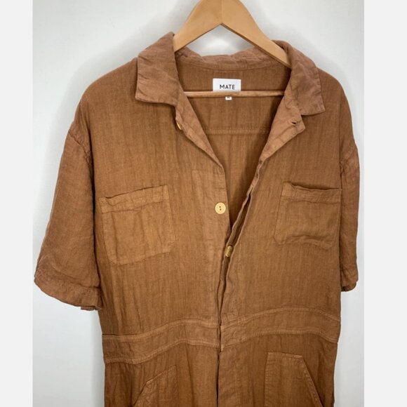 MATE The Label Sedona Linen Jumpsuit size S - Picture 3 of 12